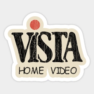 Vista Home Video Sticker